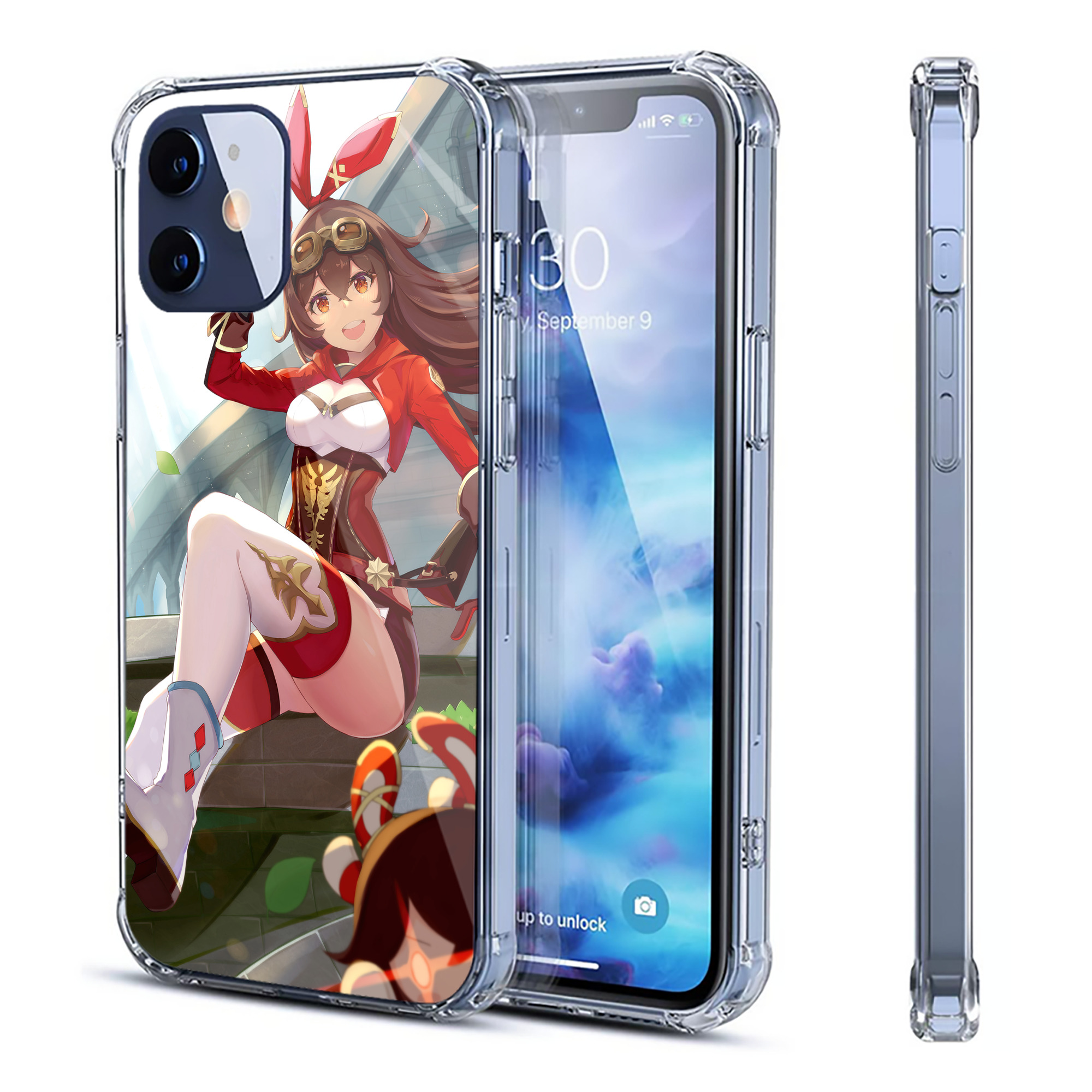 げんし神 genshin 【iPhone 12シリーズ対応】透明スマホケース（クリアソフトケース）